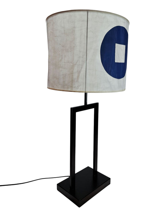 Lampenschirm aus Segeltuch / Bootsegel 30 cm Durchmesser