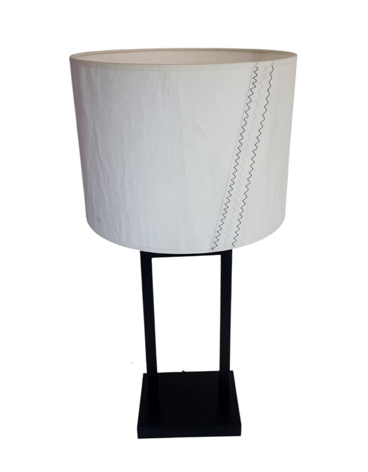 Lampenschirm aus Segeltuch / Bootsegel 30 cm Durchmesser
