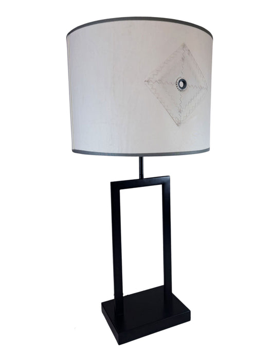 Lampenschirm aus Segeltuch / Bootsegel 30 cm Durchmesser