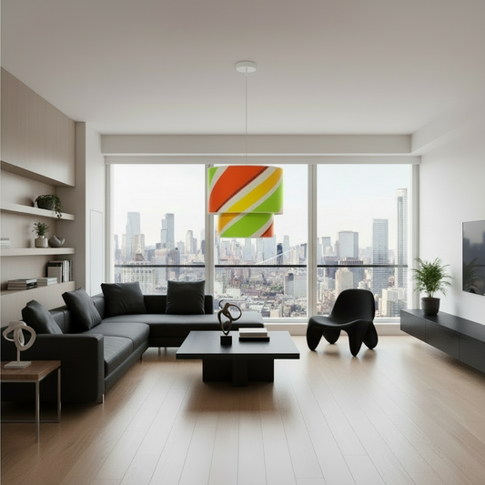 Lampenschirm aus Segeltuch / Windsurfsegel Ø 40 cm