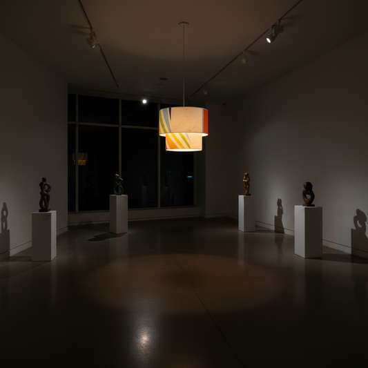 Lampenschirm aus Segeltuch / Windsurfsegel Ø 40 cm