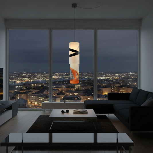 Lampenschirm aus Bootsegel / Windsurfsegel Ø 30 cm