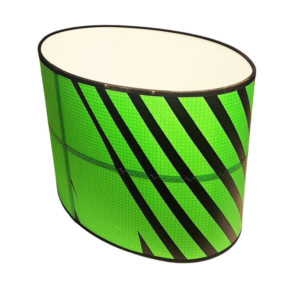Lampenschirm aus Segeltuch / Kitesurfsegel oval Ø 39 cm