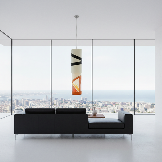 Lampenschirm aus Bootsegel / Windsurfsegel Ø 30 cm