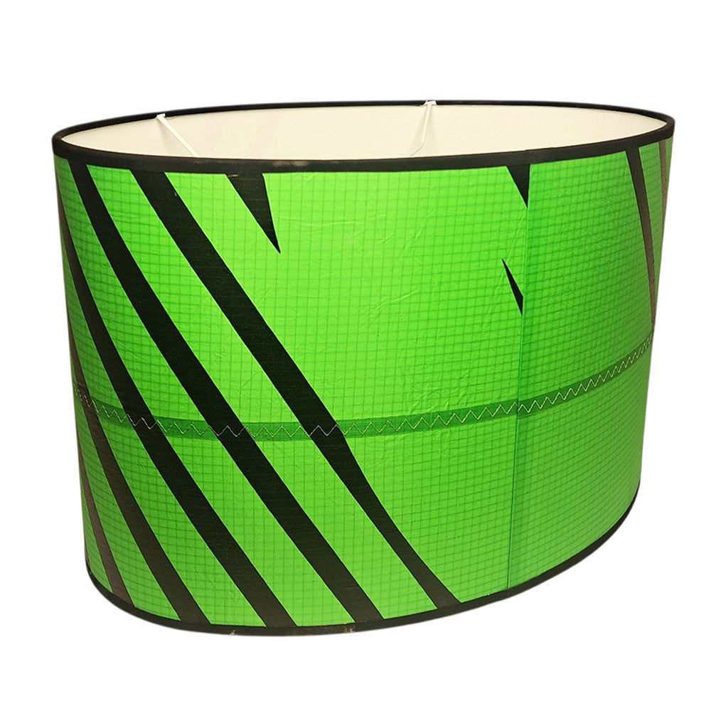 Lampenschirm aus Segeltuch / Kitesurfsegel oval Ø 39 cm