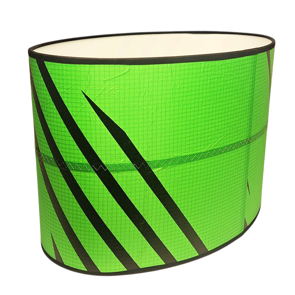 Lampenschirm aus Segeltuch / Kitesurfsegel oval Ø 39 cm