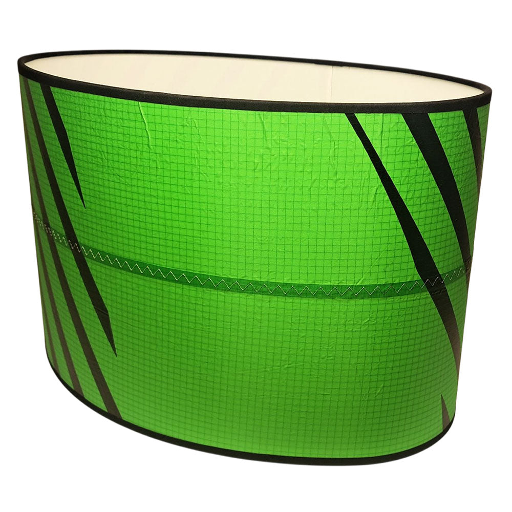 Lampenschirm aus Segeltuch / Kitesurfsegel oval Ø 39 cm