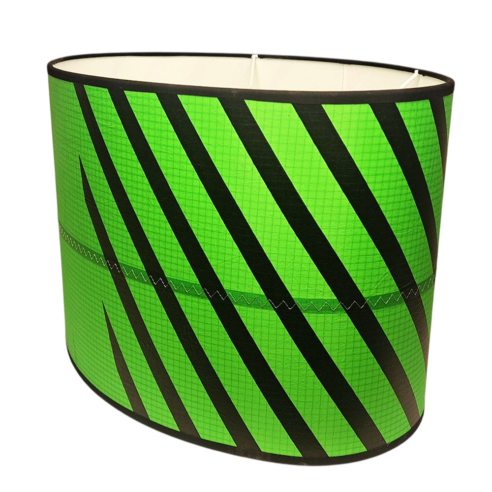 Lampenschirm aus Segeltuch / Kitesurfsegel oval Ø 39 cm
