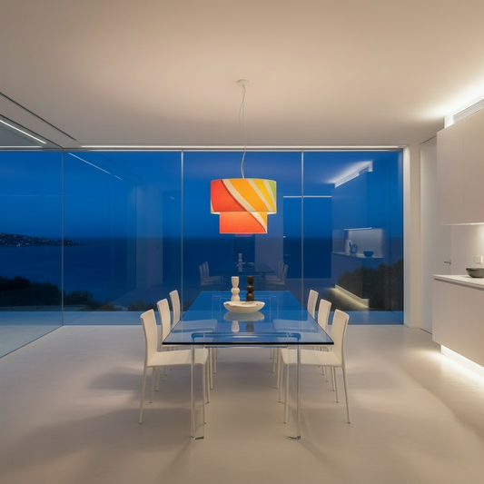 Lampenschirm aus Segeltuch / Windsurfsegel Ø 40 cm