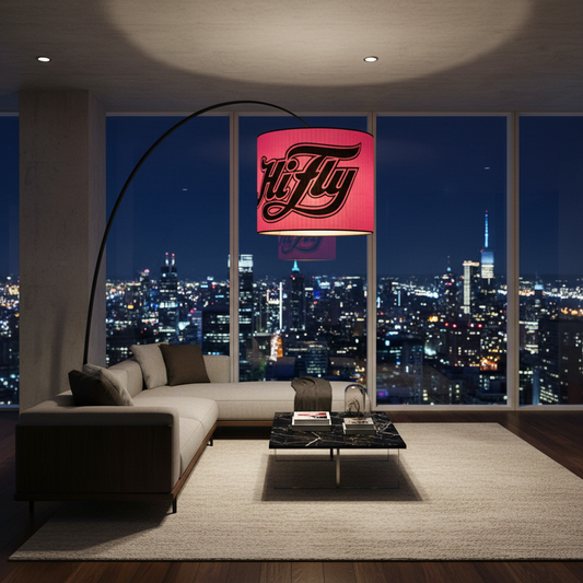 Lampenschirm aus Segeltuch / Windsurfsegel Ø 40 cm