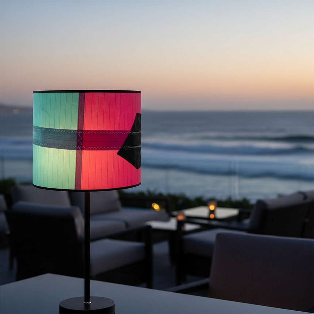 Lampenschirm aus Segeltuch / Windsurfsegel Ø 30 cm